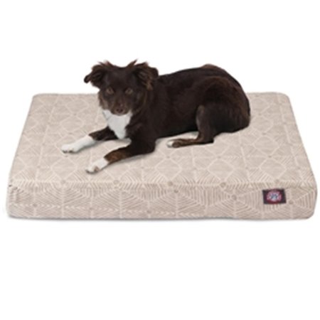 MAJESTIC PET Beige Metallic Charlie Small Orthopedic Memory Foam Rectangle Dog Bed 78899551278
